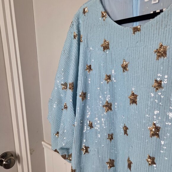 DRESSED IN LALA Shine So Bright Sequined Mini Dress - Picture 2 of 5